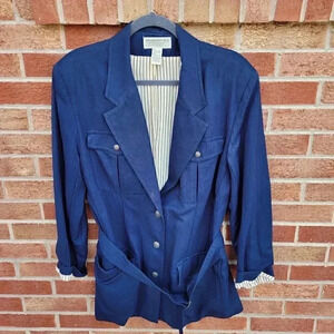 Vintage Banana Republic Safari & Travel Clothing Jacket Women's Size Large Lined